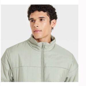 All in Motion Men's Sage Puffer Jacket light green